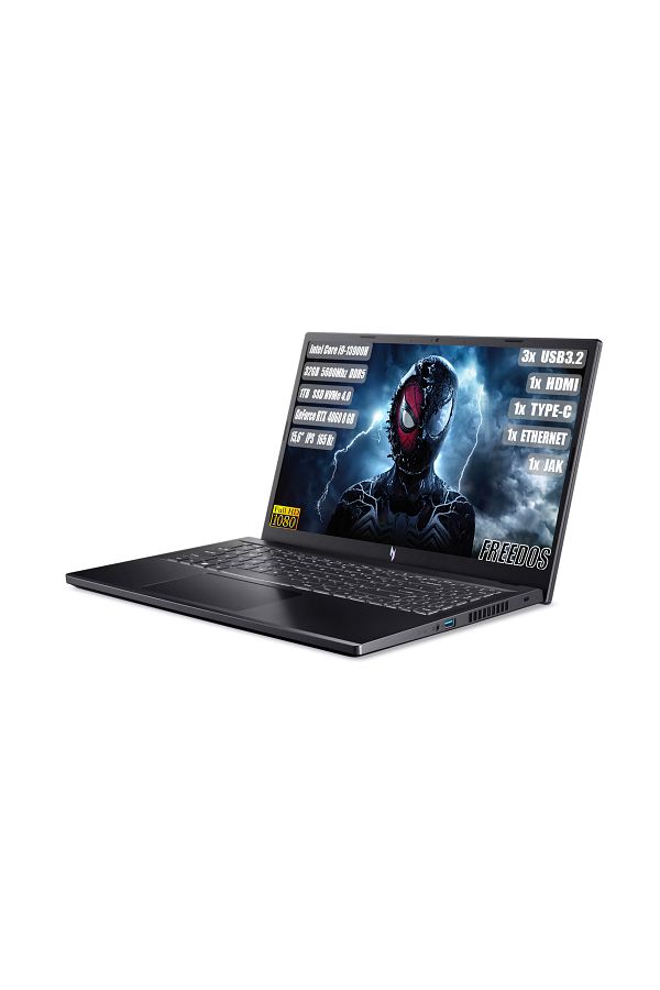 ACER Nitro V 15 i9-13900H 32 GB 1 TB SSD RTX 4060-8 GB 15,6" FHD IPS 165 Hz FREEDOS NH.QQEEY.007+321 - Görsel 3