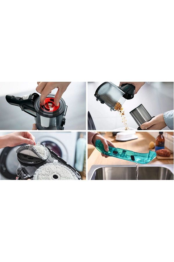 Bosch MOP VE SÜPÜRME Islak-Kuru Temizlik, Güçlü Emiş,Hafif Tasarım ve Uzun Pil Ömrü Motor 10 YIL Garanti - Görsel 6