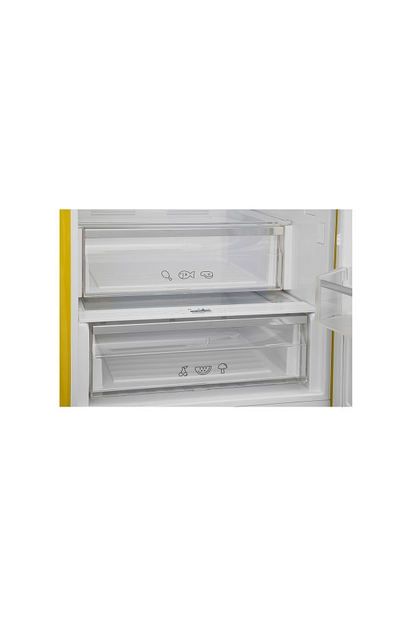 VESTEL Retro NFK37011 330 Lt No-Frost Sarı Buzdolabı - Görsel 5