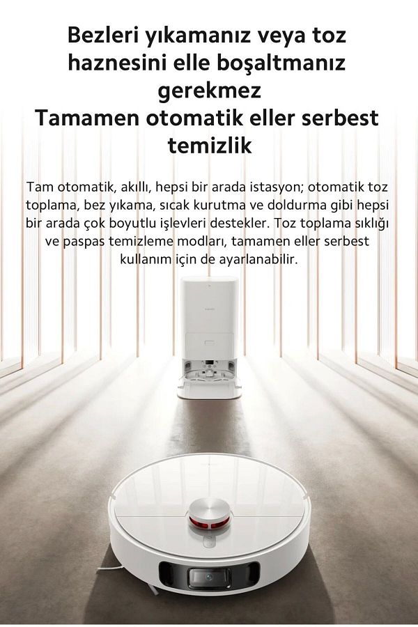 Xiaomi Premium Robot Vacuum X10+ Plus Çöp İstasyonlu Halı Tanıma Fonksiyonlu Akıllı Robot Süpürge - Lambadr - Görsel 2