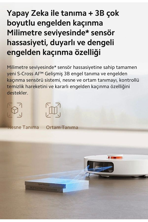 Xiaomi Premium Robot Vacuum X10+ Plus Çöp İstasyonlu Halı Tanıma Fonksiyonlu Akıllı Robot Süpürge - Lambadr - Görsel 6