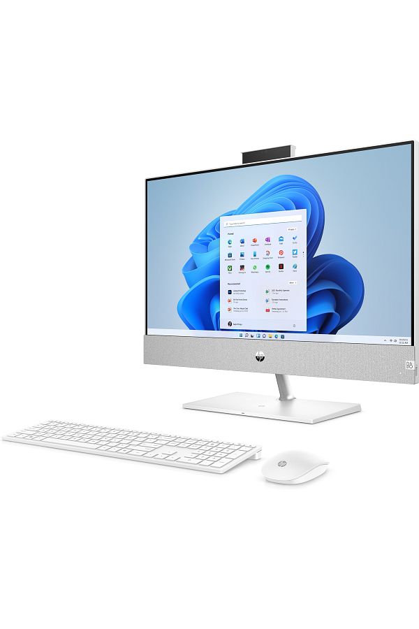 HP Pavilion AMD Ryzen5-5500U 16Gb RAM 512Gb SSD AMD Radeon Grafik Kartı 23,8" W11 Gümüş All-In One D - Görsel 3