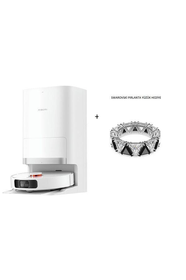 Xiaomi Robot Vacuum Plus Beyaz 6000 PA Emiş Gücü- Kristal Kolye HEDİYELİ