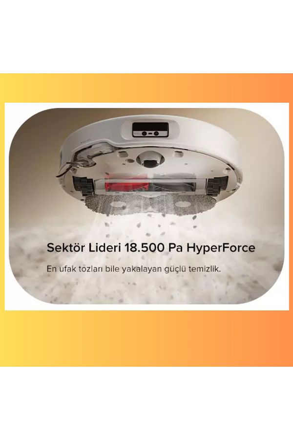 Roborock Ultra 18.500 Pa HYPER FORCE Emiş gücüyle Akıllı Robot Süpürge - Görsel 4