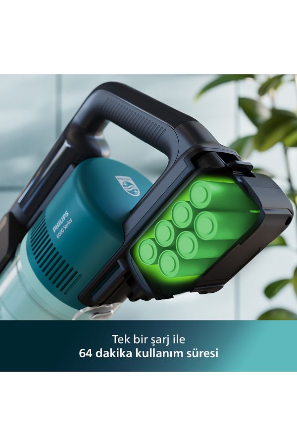 Philips 6000 Serisi Kablosuz Dikey Süpürge, XC6553/01 - Görsel 6