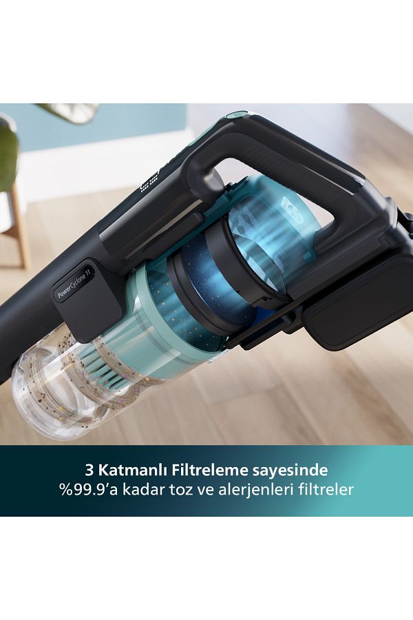 Philips 6000 Serisi Kablosuz Dikey Süpürge, XC6553/01 - Görsel 7