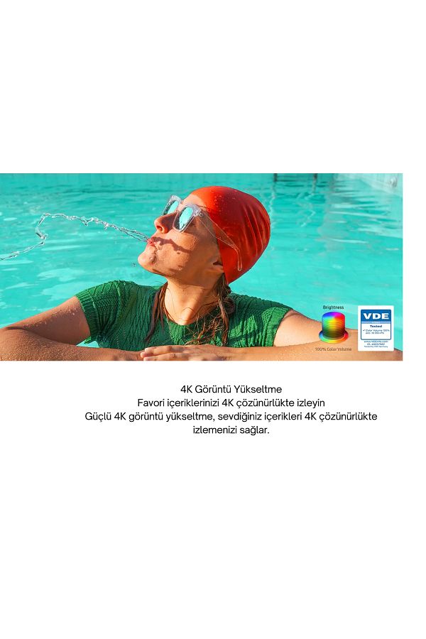 Samsung VDE sertifikalı %100 renk yoğunluğu.   50inc 125 cm 4K UHD Smart QLED TV,Uydu Alıcılı - Görsel 3
