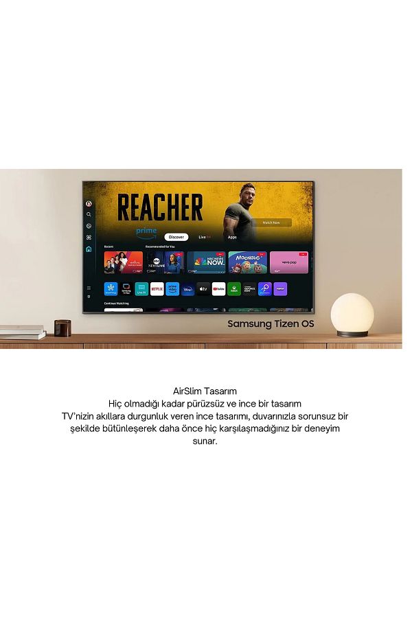 Samsung VDE sertifikalı %100 renk yoğunluğu.   50inc 125 cm 4K UHD Smart QLED TV,Uydu Alıcılı - Görsel 5