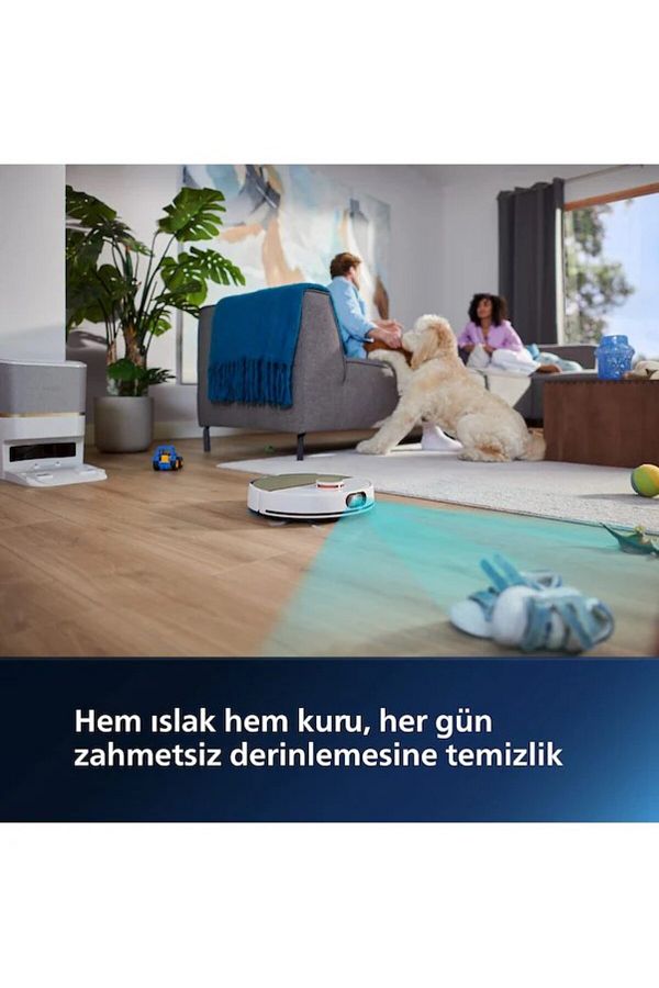 Philips 7000 Serisi 5000Pa Emiş Gücü 180dk Kullanım İstasyonlu Robot Süpürge - Görsel 3