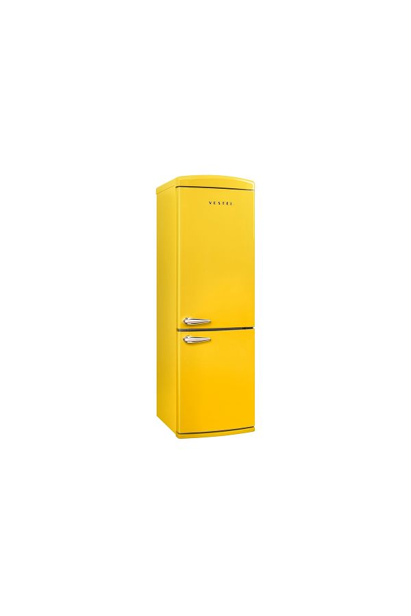VESTEL Retro NFK37011 330 Lt No-Frost Sarı Buzdolabı - Görsel 2