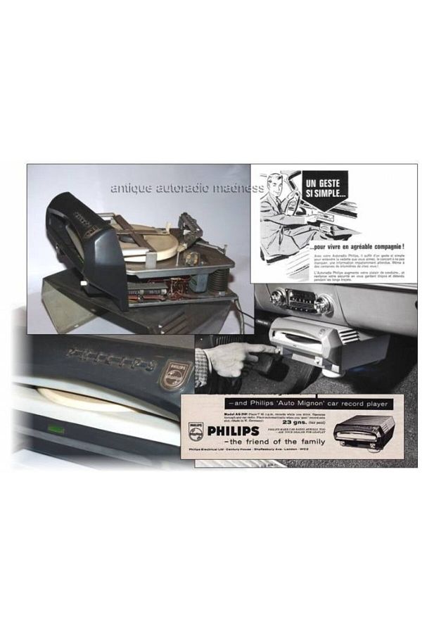 Philips AG 2101D 45lik Oto Pikap Çalar - Klasik Araç Vintage Pikap Çalar 006 - Görsel 2