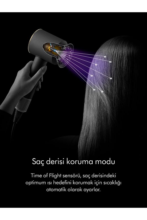 DYSON Supersonic Nural™ saç kurutma makinesi (Jasper Plum) - Görsel 6