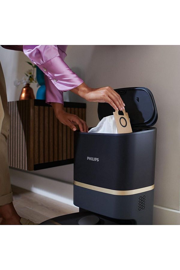 Philips En Hızlı Homerun 7100 Serisi Islak + Kuru Moplu Toz Toplama Istasyonlu, - XU7100/01 , SİYAH - Görsel 2