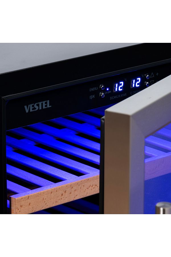 VESTEL VLP-4000 4 Raf 40 Şişelik Şarap Soğutucusu - Görsel 3