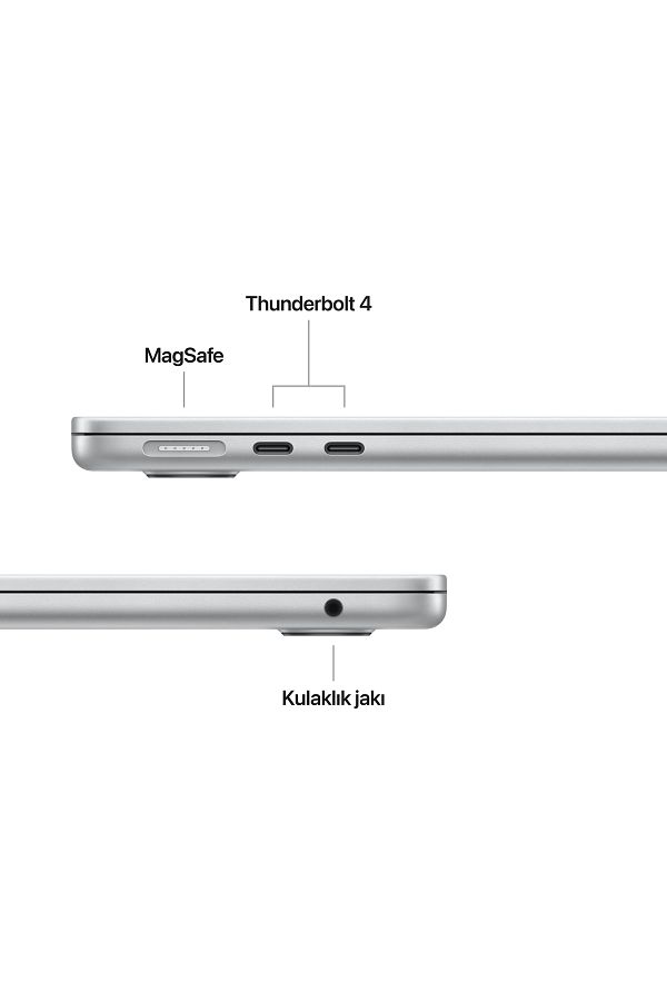 Apple 13-inch MacBook Air: Apple M4 chip with 10-core CPU and 10-core GPU, 24GB, 512GB SSD - Gümüş - Görsel 7
