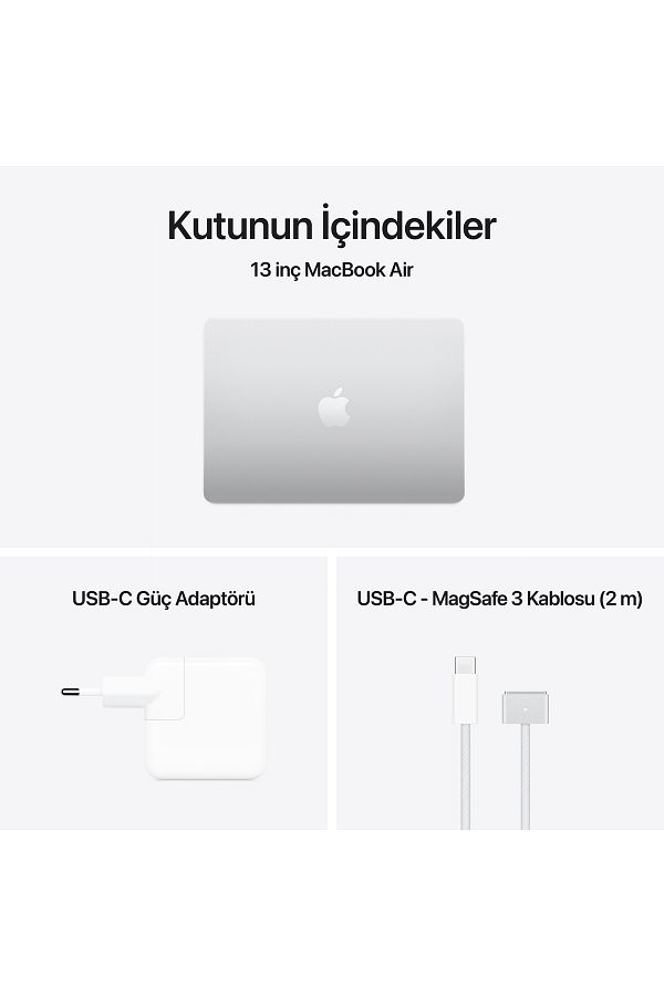 Apple 13-inch MacBook Air: Apple M4 chip with 10-core CPU and 10-core GPU, 24GB, 512GB SSD - Gümüş - Görsel 11