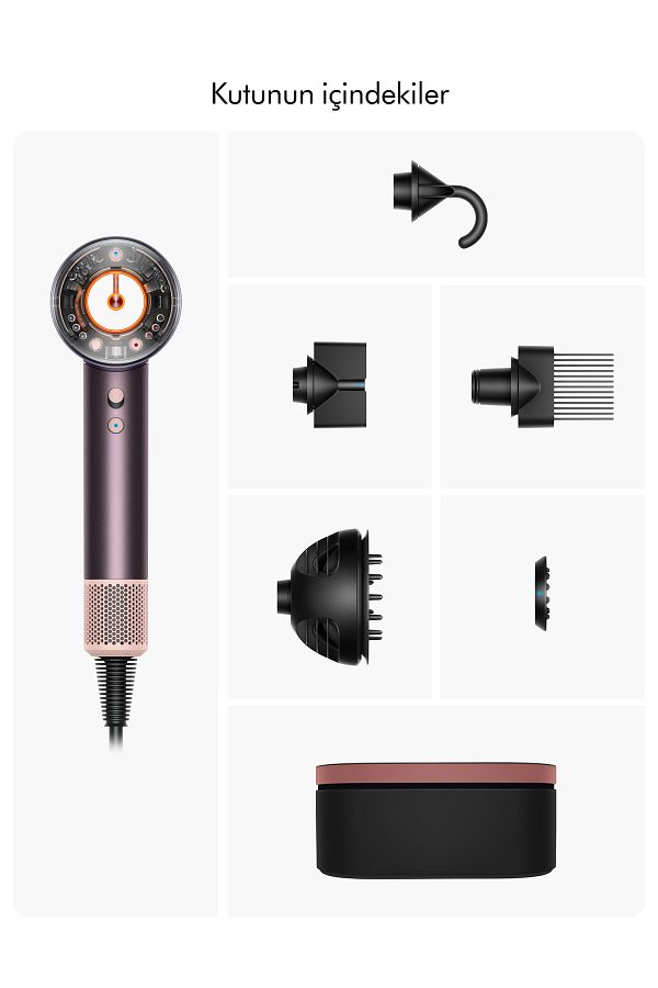 DYSON Supersonic Nural™ saç kurutma makinesi (Jasper Plum) - Görsel 5