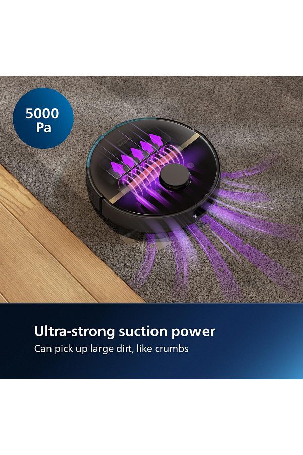 Philips En Hızlı Homerun 7100 Serisi Islak + Kuru Moplu Toz Toplama Istasyonlu, - XU7100/01 , SİYAH - Görsel 4