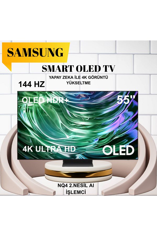 Samsung NQ4 2.Nesil AI İşlemci 55" 4K Ultra HD Smart OLED TV
