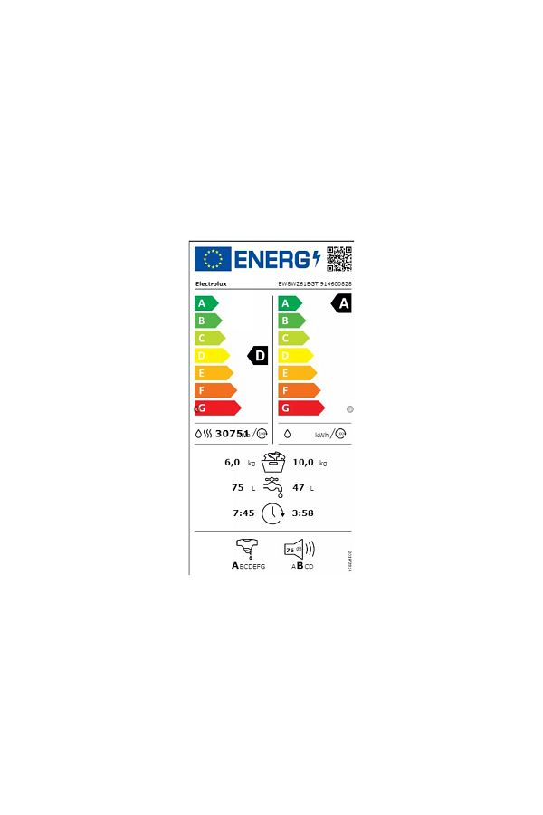 Electrolux EW8W261BGT A Enerji Sınıfı 10 kg / 6 kg 1600 Devir Kurutmalı Çamaşır Makinesi - Görsel 3