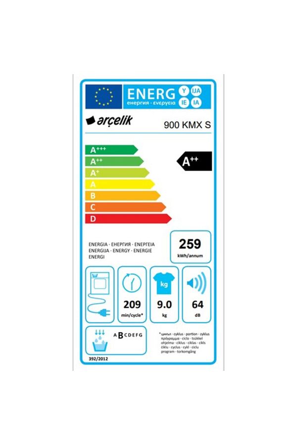 Arçelik 900 KMX S 9 kg Çamaşır Kurutma Makinesi - Görsel 3