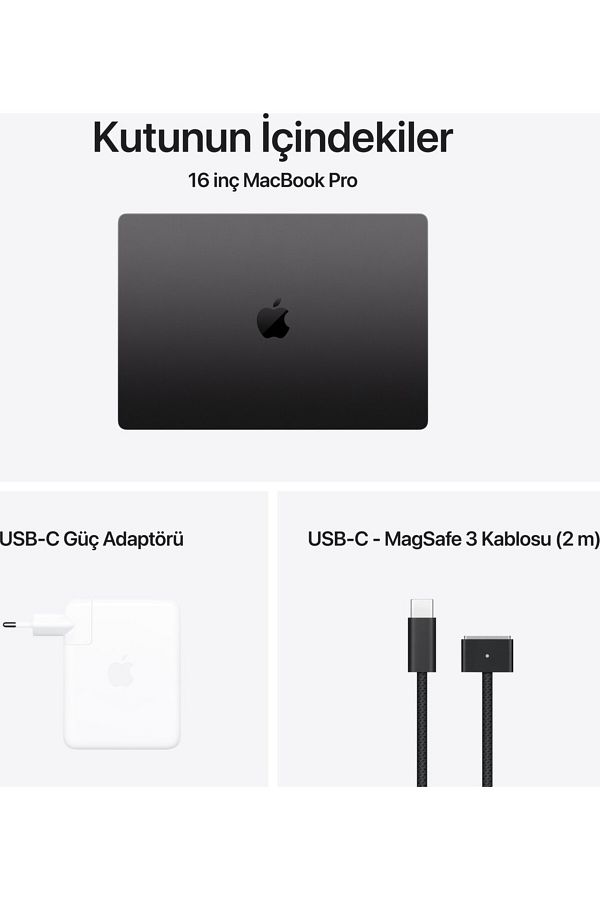Apple Macbook Pro M4 Pro 20C GPU 24GB 1TB SSD Macos 16" Taşınabilir Bilgisayar Uzay Siyahı Z1FT000HU - Görsel 7