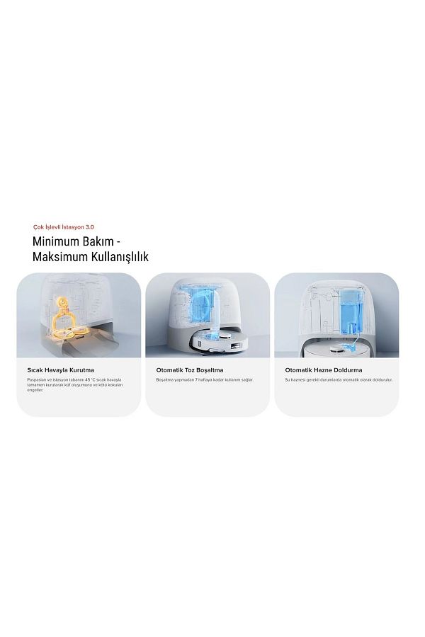 Roborock 4 cm aşılabilir engel seviyesi ile dar geçişleri rahatça aşıp temizliğe devam eder - Görsel 4