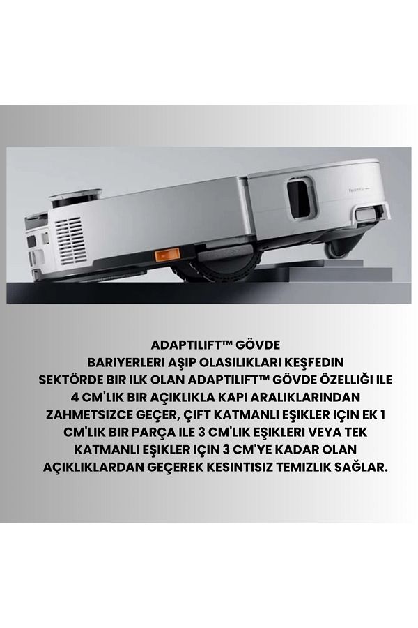 Roborock Yeni Uyarlanabilir Rota Algoritması Ultrasonik Halı Algılama Akıllı Robot Süpürge - Görsel 3