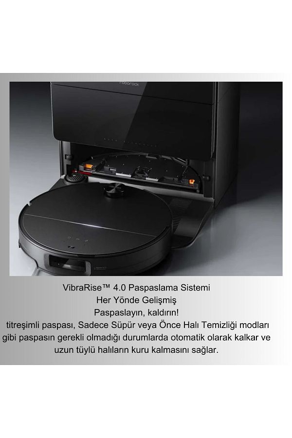 Roborock Yeni Uyarlanabilir Rota Algoritması Ultrasonik Halı Algılama Akıllı Robot Süpürge - Görsel 5
