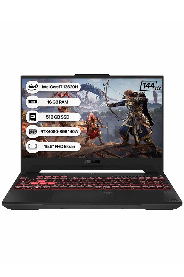 ASUS Tuf Gaming F15 Fx507vv-lp243 Intel Core I7 13620h 16 Gb 512 Gb Ssd Rtx 4060-140watt 144 Hz Dos
