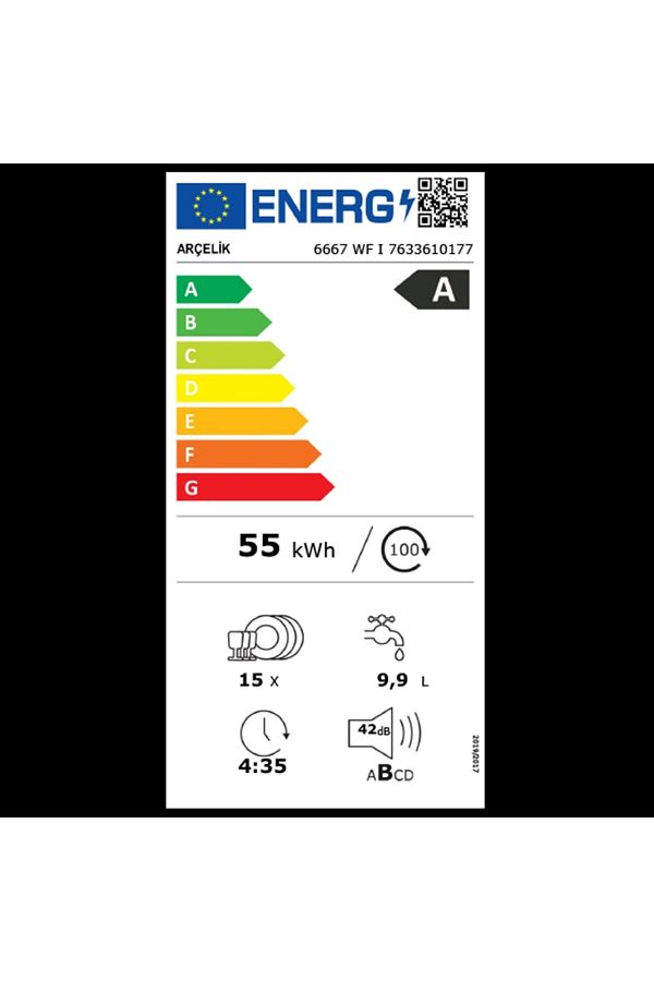 Arçelik 6667 WF I Bulaşık Makinesi - Görsel 2