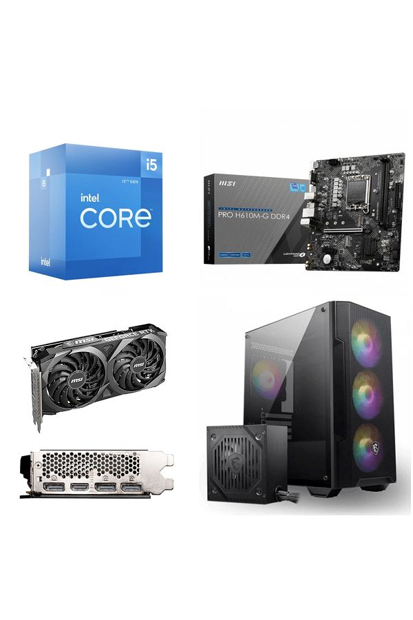 Exper Intel Core i5-12400F 32GB 2 TB SSD + 4TB HDD RTX4060 8G W11HOME POWERED BY MSI YM-140 - Görsel 5