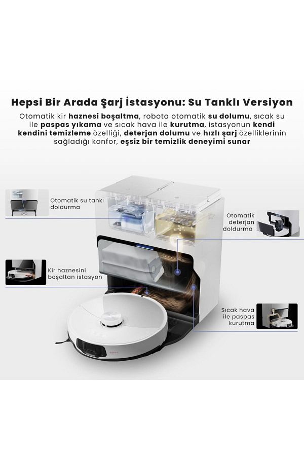 Roborock Ultra Premium Lüks Silme Fonksiyonlu ve Kaldırılabilir Paspaslı Robot Süpürge, - Görsel 5