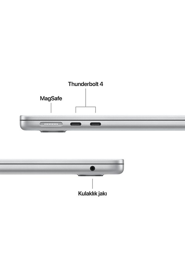 Apple MW0X3TU/A/MacBook Air/Apple M4 İşlemci (10 Çekirdek CPU-10 Çekirdek GPU)/16GB RAM/512GB SSD/13 - Görsel 6