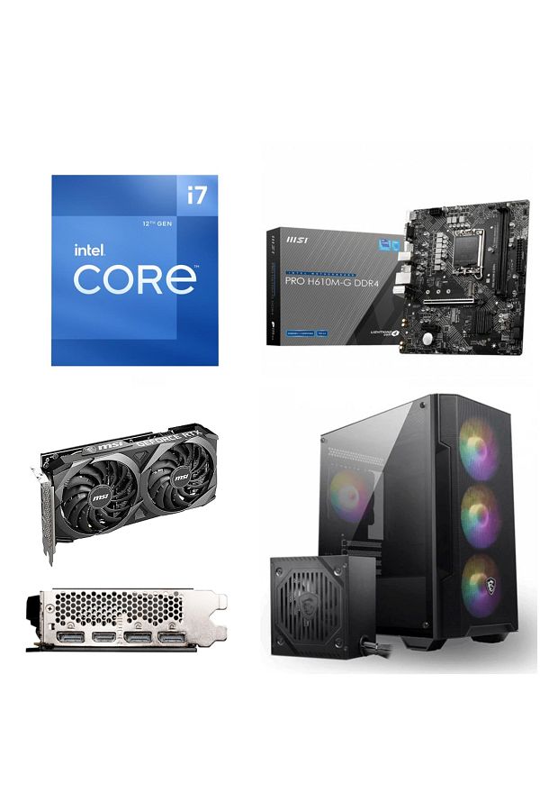 Exper Intel Core i7-12700F 8GB 1 TB SSD + 4TB HDD RTX4060 8G W11PRO POWERED BY MSI KL-47 - Görsel 5