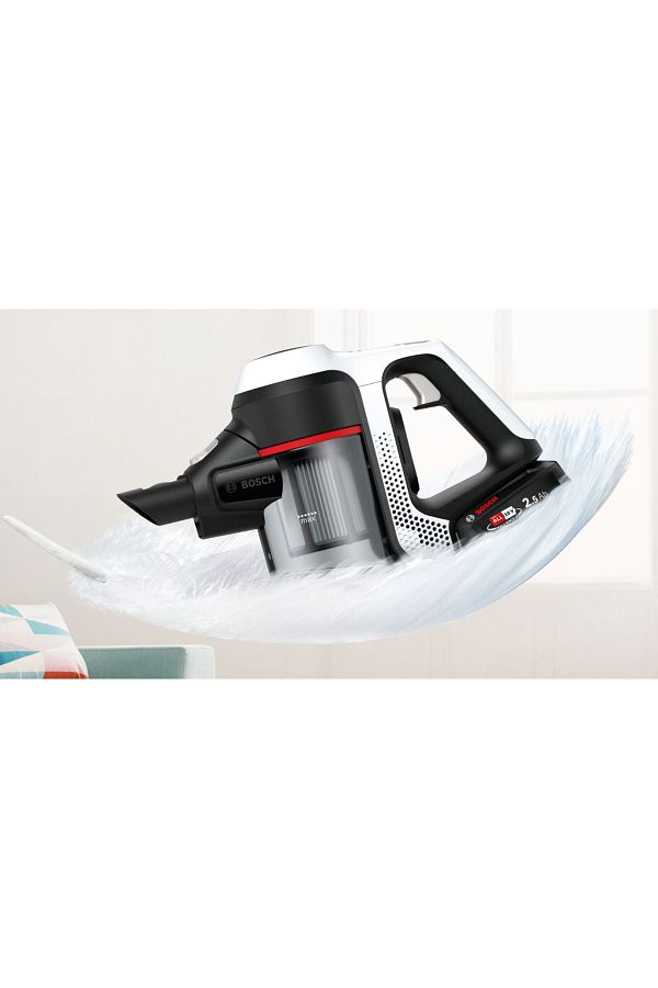 Bosch Dik Süpürge Bcs61113 Şarjlı Süpürge, Unlimited 6, Beyaz - Görsel 3