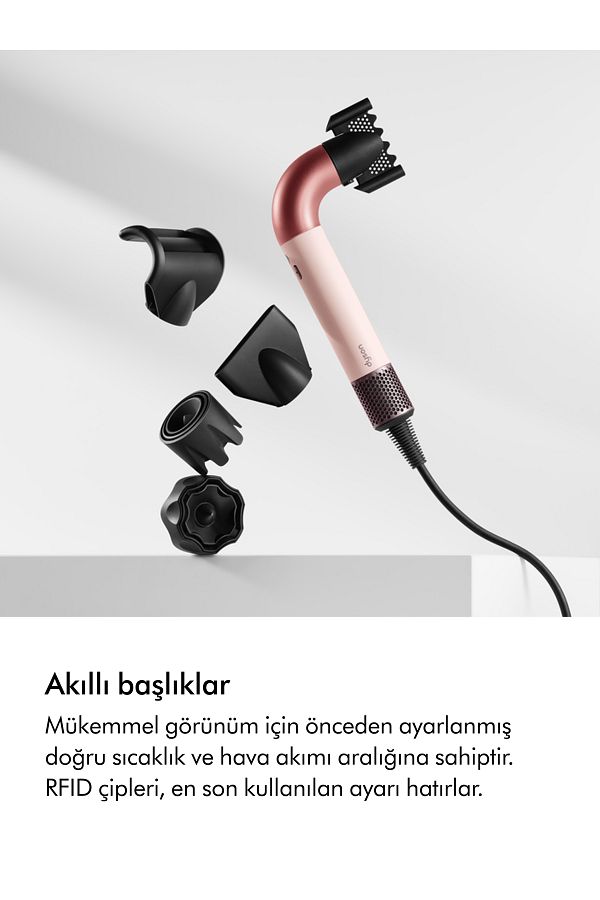 DYSON Supersonic r™ saç kurutma makinesi Düz+Dalgalı (Ceramic Pink) - Görsel 7
