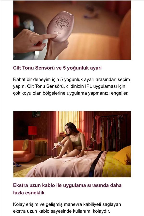 Philips Lumea Premium Yüz, Vücüt Ve Hassas Bölge Bakım & Lazer Epilasyon Ve Bakım Seti - Görsel 4