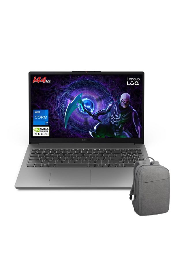 LENOVO LOQ i7-12650HX 8GB 1TB SSD RTX4050 Freedos 15.6 FHD 83LK002VTR81C Notebook + Çanta