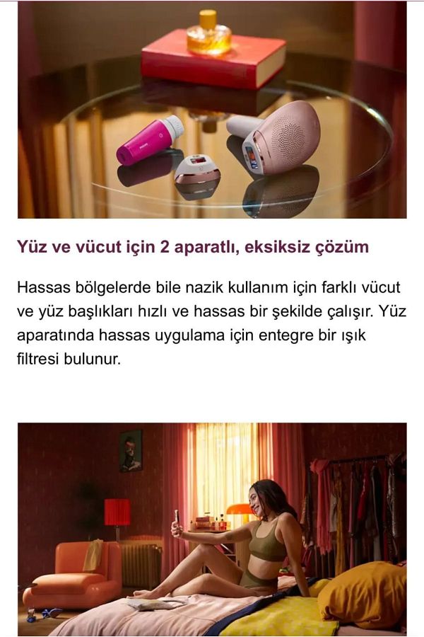 Philips Lumea Premium Yüz, Vücüt Ve Hassas Bölge Bakım & Lazer Epilasyon Ve Bakım Seti - Görsel 3