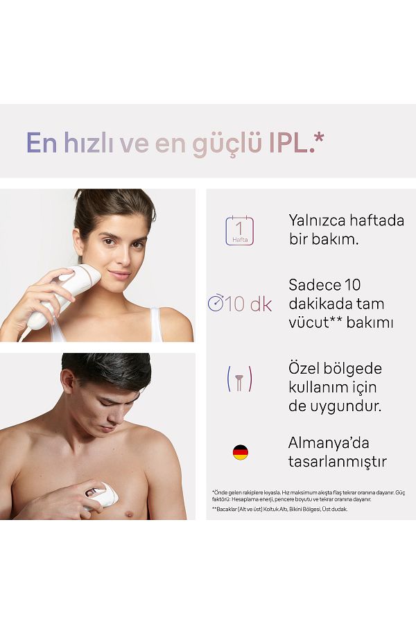 Braun IPL Skin i·expert, Evde Tüy Alma, Ücretsiz Uygulama, Çanta, Gillette Venus, 3 Başlık, PL7253 - Görsel 6