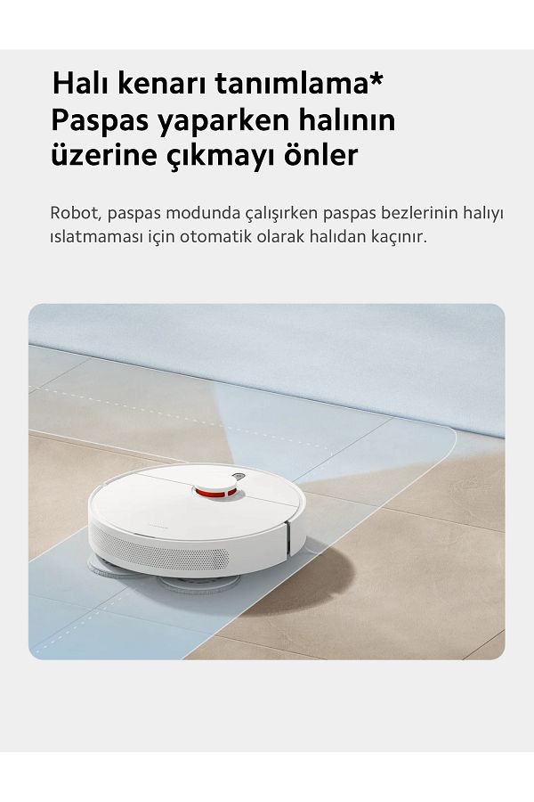 Xiaomi 3D Engellerden Kaçınma Çift Hatlı Lazer ve LDS LİDARLI Çift Katmanlı Paspas Premium Robot Süpürge - Görsel 3