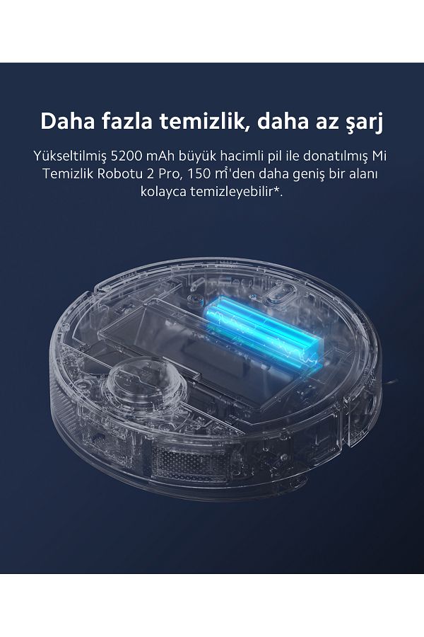 Xiaomi Sonik Titreşimle Olağanüstü Temizlik Performanslı Yeni Nesil LDS Lazer Navigasyon Mi Temizlik Robotu - Görsel 5
