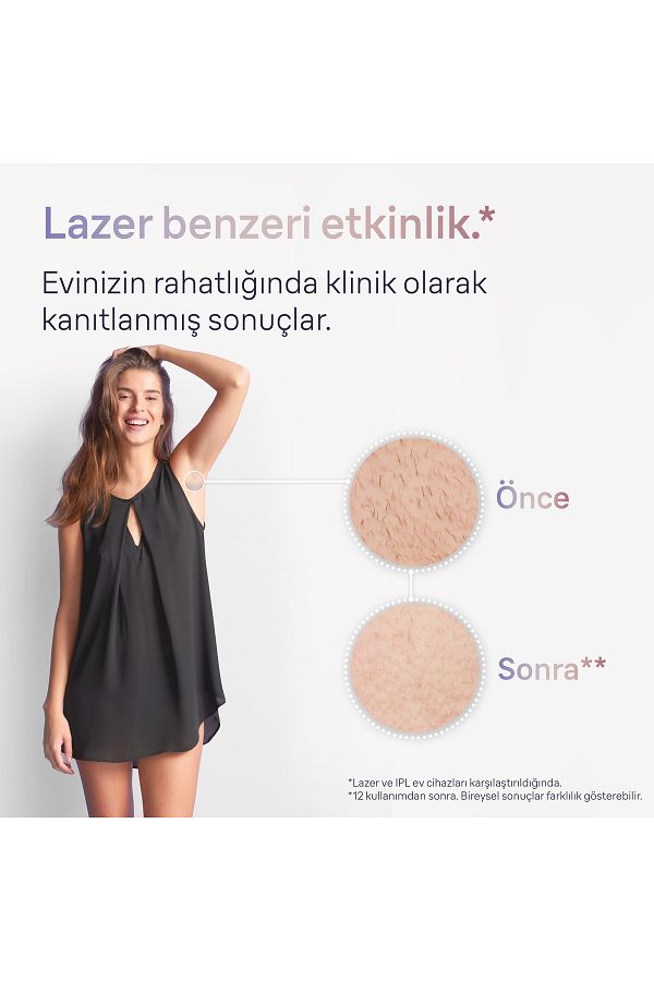 Braun IPL Skin i·expert, Evde Tüy Alma, Ücretsiz Uygulama, Çanta, Gillette Venus, 3 Başlık, PL7253 - Görsel 4