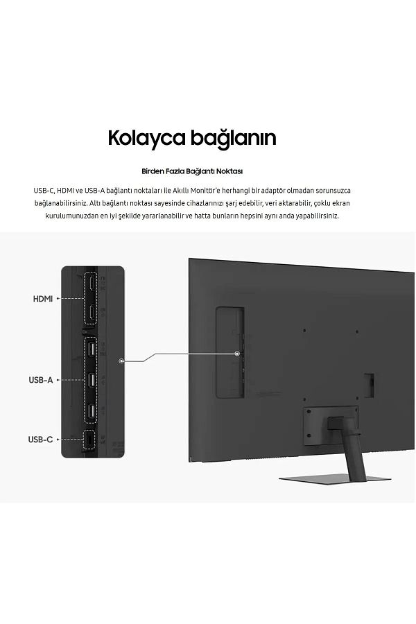Samsung Akıllı Tv-monitör 109 Ekran 43" Wi-fi Apple Android Kablosuz Görüntü Aktarım-tizen Os Akıcı Arayüz - Görsel 2