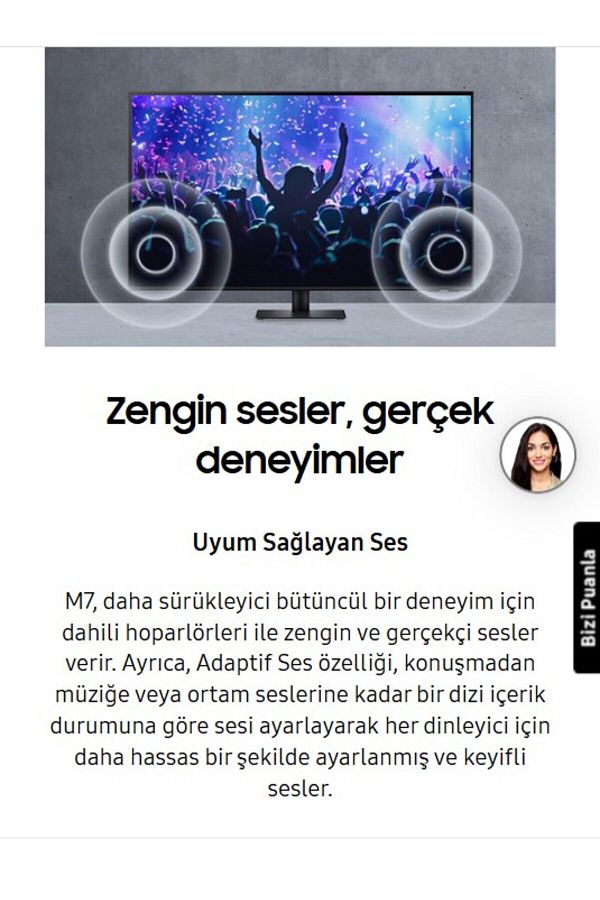 Samsung Kablosuz Klavye + SAMSUNG 109 EKRAN 43"  Wi-fi kablosuz Görüntü Aktarım Akıllı Monitör-TV - Görsel 7