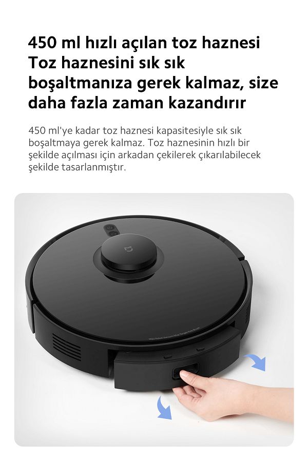 Xiaomi 8000pa Ultra Emiş Güçlü Üstün Performanslı Turbolu Süpürge - Yüksek Performanslı Sensörler - Görsel 6