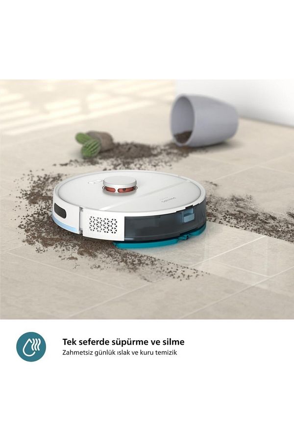 Philips 2000 Vaccum En Hızlı Serisi Islak Kuru Moplu İstasyonlu Robot Süpürge, XU2100/20 EVİMTECHX - Görsel 4