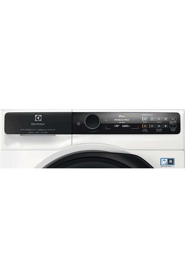 Electrolux EW8W7607AT 800 Serisi UltraCare 11 kg Yıkama 7 kg Kurutma 1600 Devir AutoDose Wi-Fi Kurut
