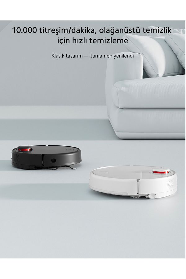 Xiaomi Sonik Titreşimle Olağanüstü Temizlik Performanslı Yeni Nesil LDS Lazer Navigasyon Mi Temizlik Robotu - Görsel 3